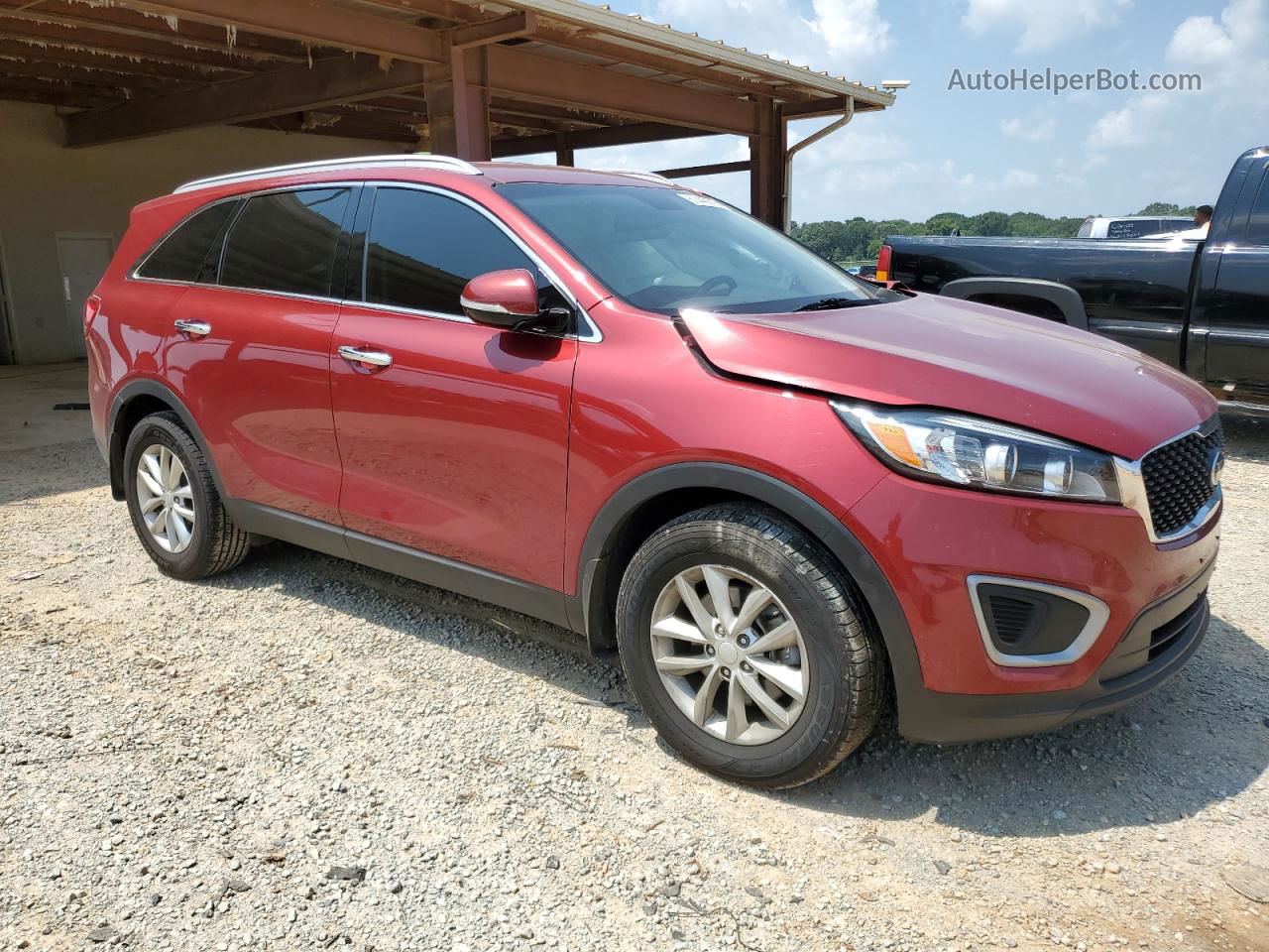 2017 Kia Sorento Lx Red vin: 5XYPG4A30HG277439