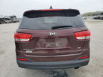 2017 Kia Sorento Lx Burgundy vin: 5XYPG4A30HG304137