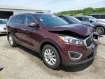 2017 Kia Sorento Lx Темно-бордовый vin: 5XYPG4A30HG334836