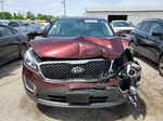 2017 Kia Sorento Lx Maroon vin: 5XYPG4A30HG334836