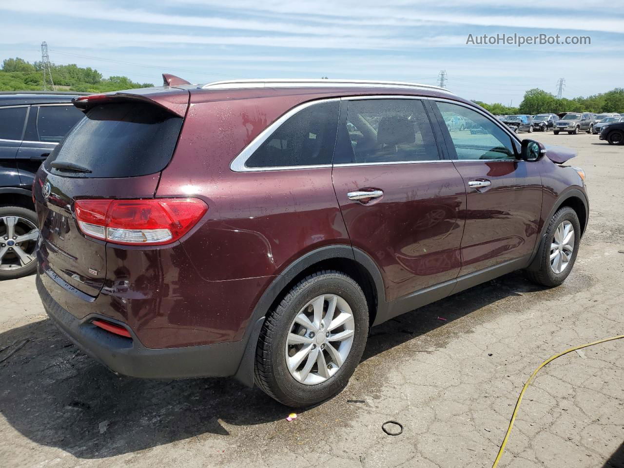 2017 Kia Sorento Lx Maroon vin: 5XYPG4A30HG334836