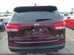 2018 Kia Sorento 2.4l Lx Burgundy vin: 5XYPG4A30JG338875