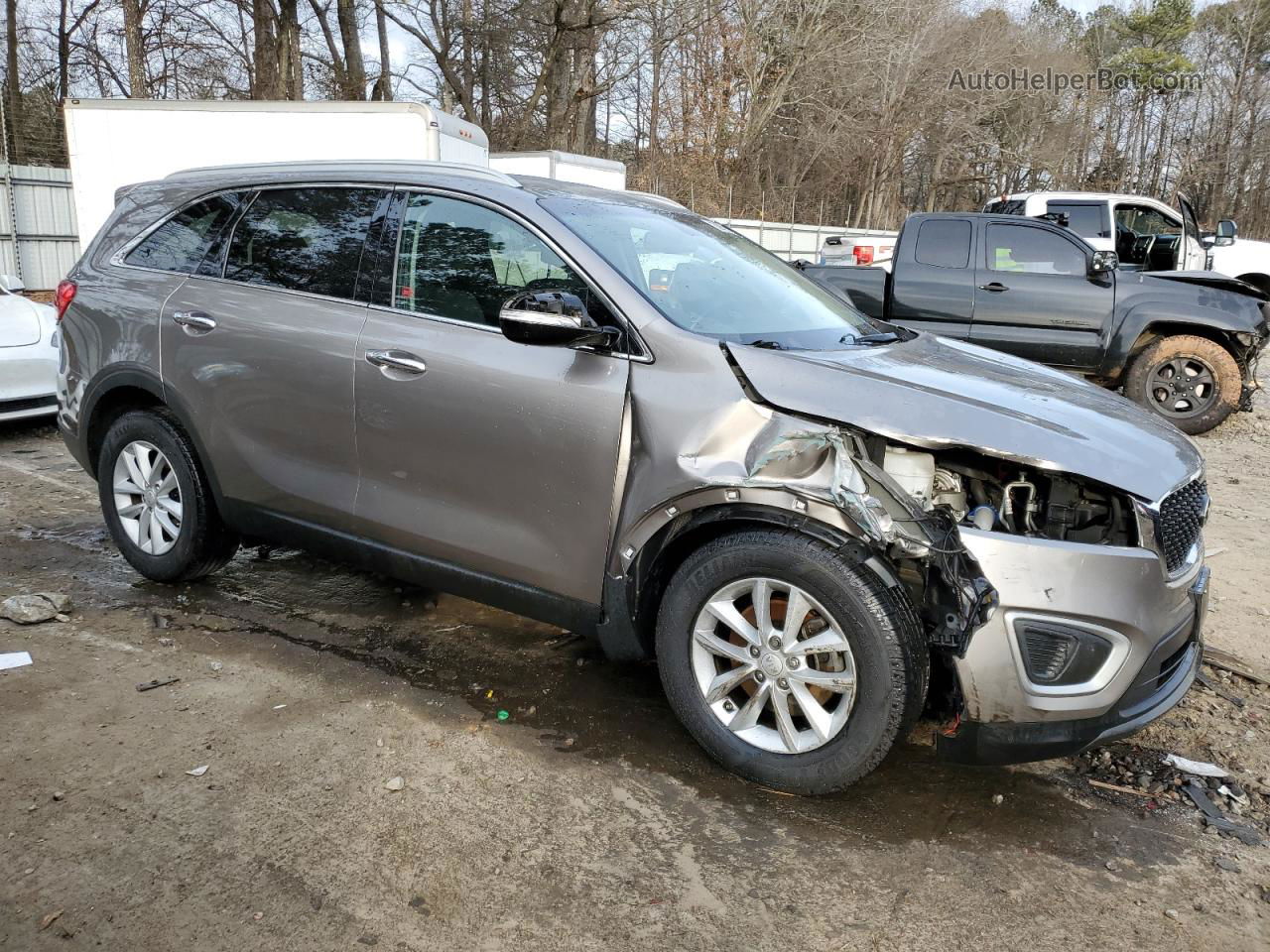 2018 Kia Sorento Lx Gray vin: 5XYPG4A30JG342828