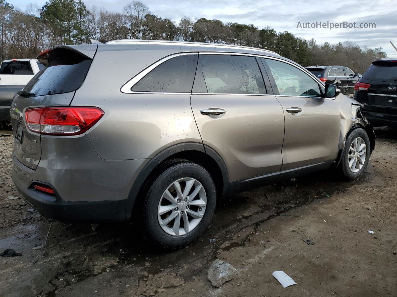 2018 Kia Sorento Lx Gray vin: 5XYPG4A30JG342828