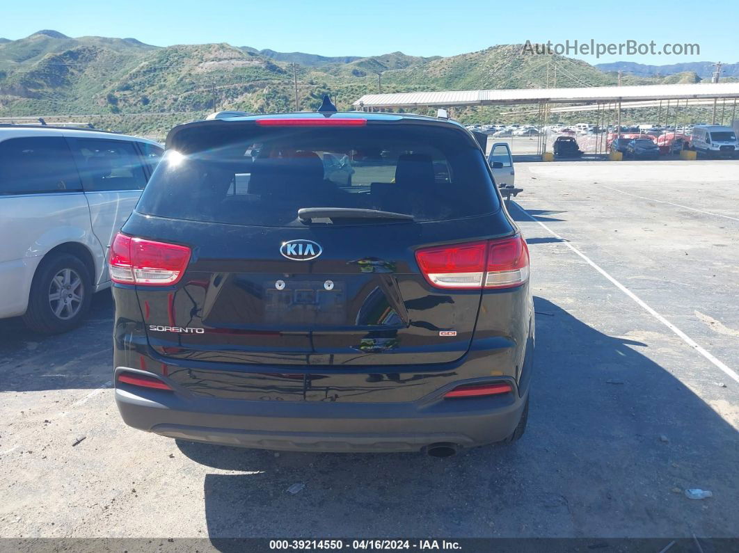 2018 Kia Sorento 2.4l Lx Black vin: 5XYPG4A30JG347480