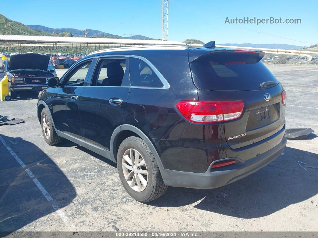 2018 Kia Sorento 2.4l Lx Black vin: 5XYPG4A30JG347480