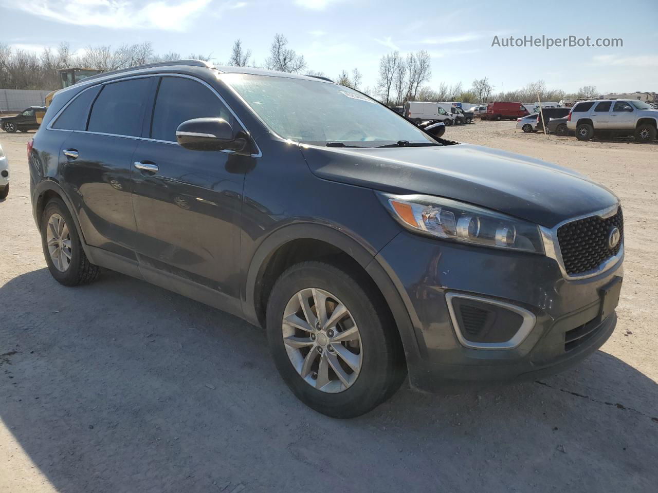 2018 Kia Sorento Lx Charcoal vin: 5XYPG4A30JG364795