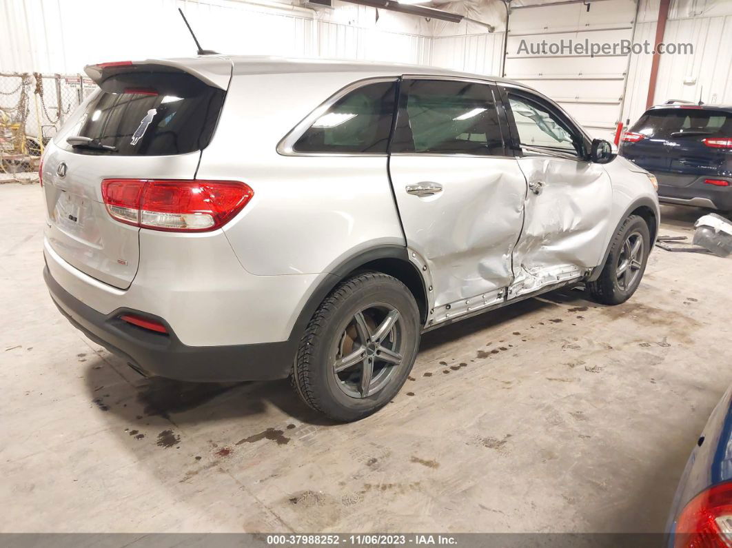 2018 Kia Sorento 2.4l L Silver vin: 5XYPG4A30JG373187