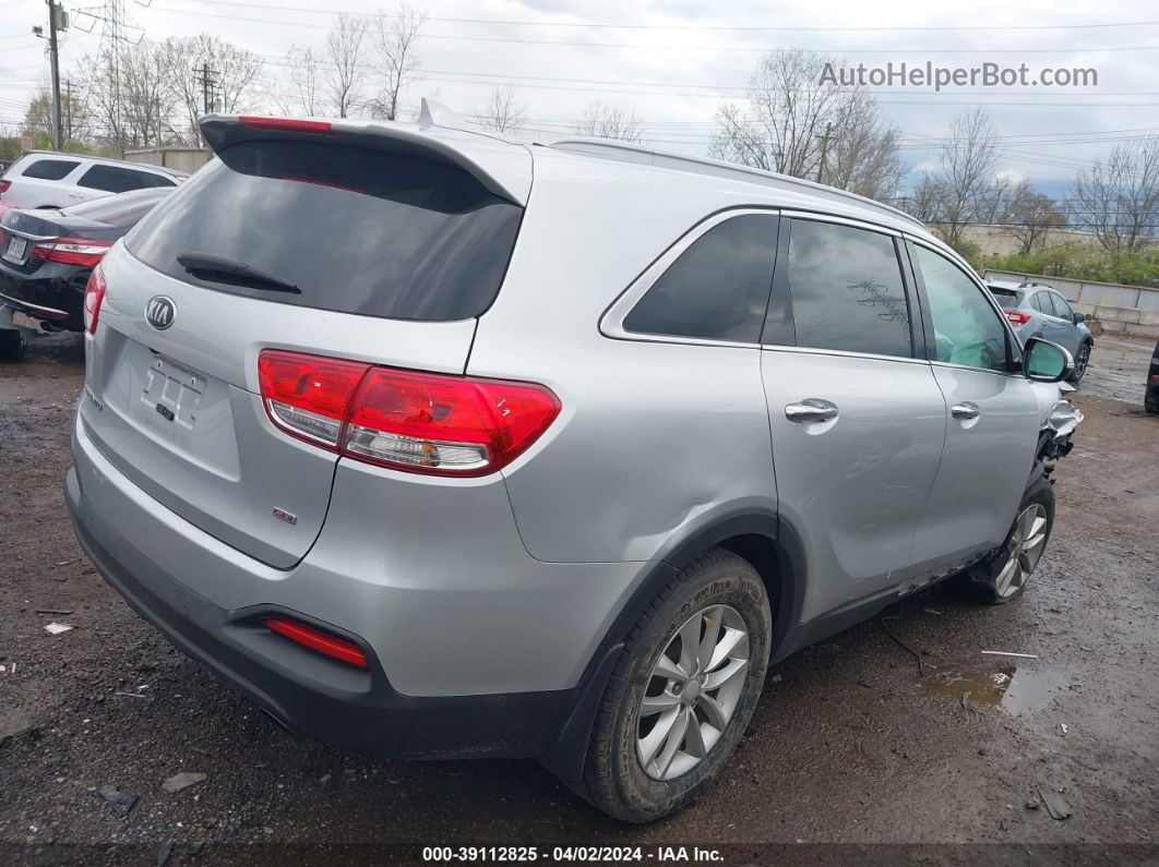 2018 Kia Sorento 2.4l Lx Silver vin: 5XYPG4A30JG374677