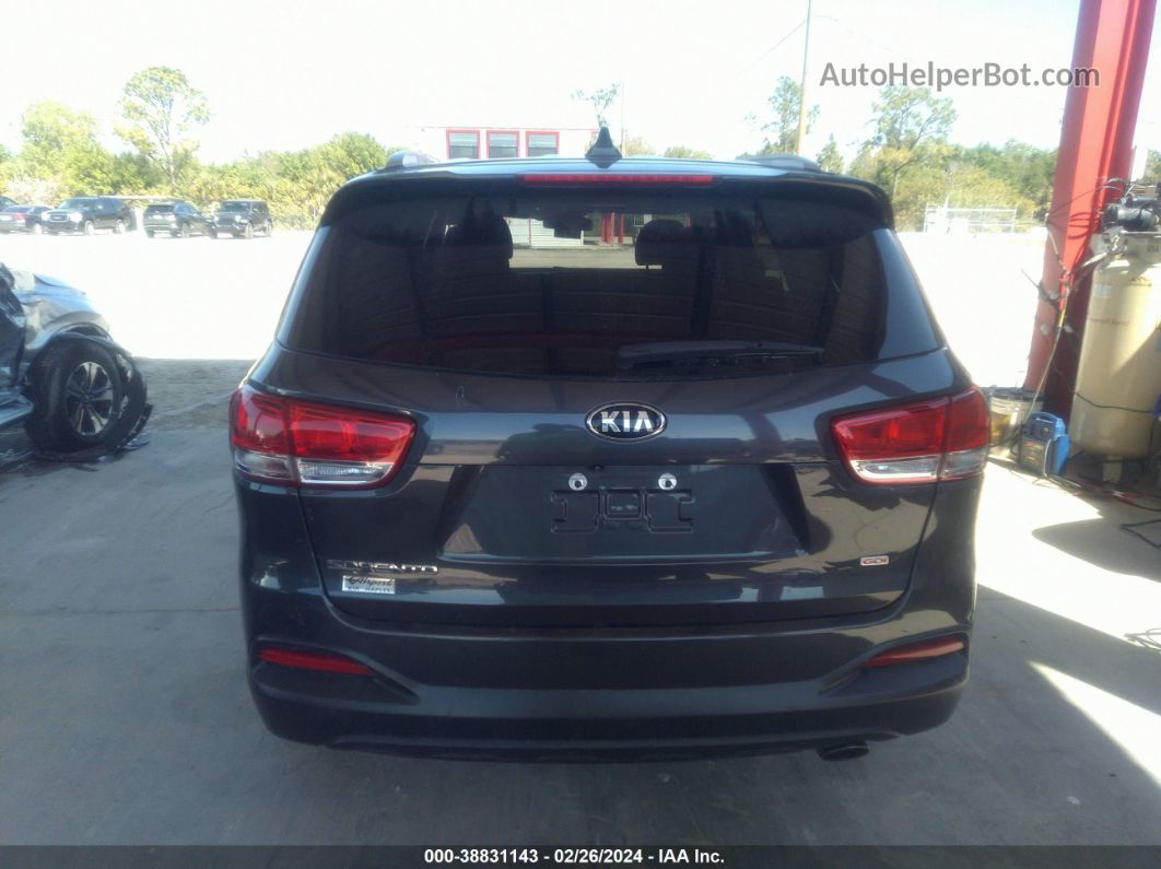 2018 Kia Sorento 2.4l Lx Gray vin: 5XYPG4A30JG375232