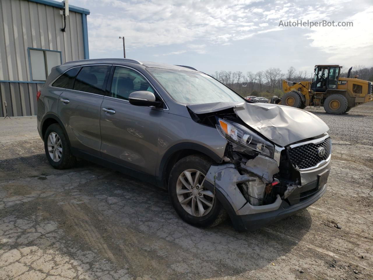 2018 Kia Sorento Lx Gray vin: 5XYPG4A30JG380530