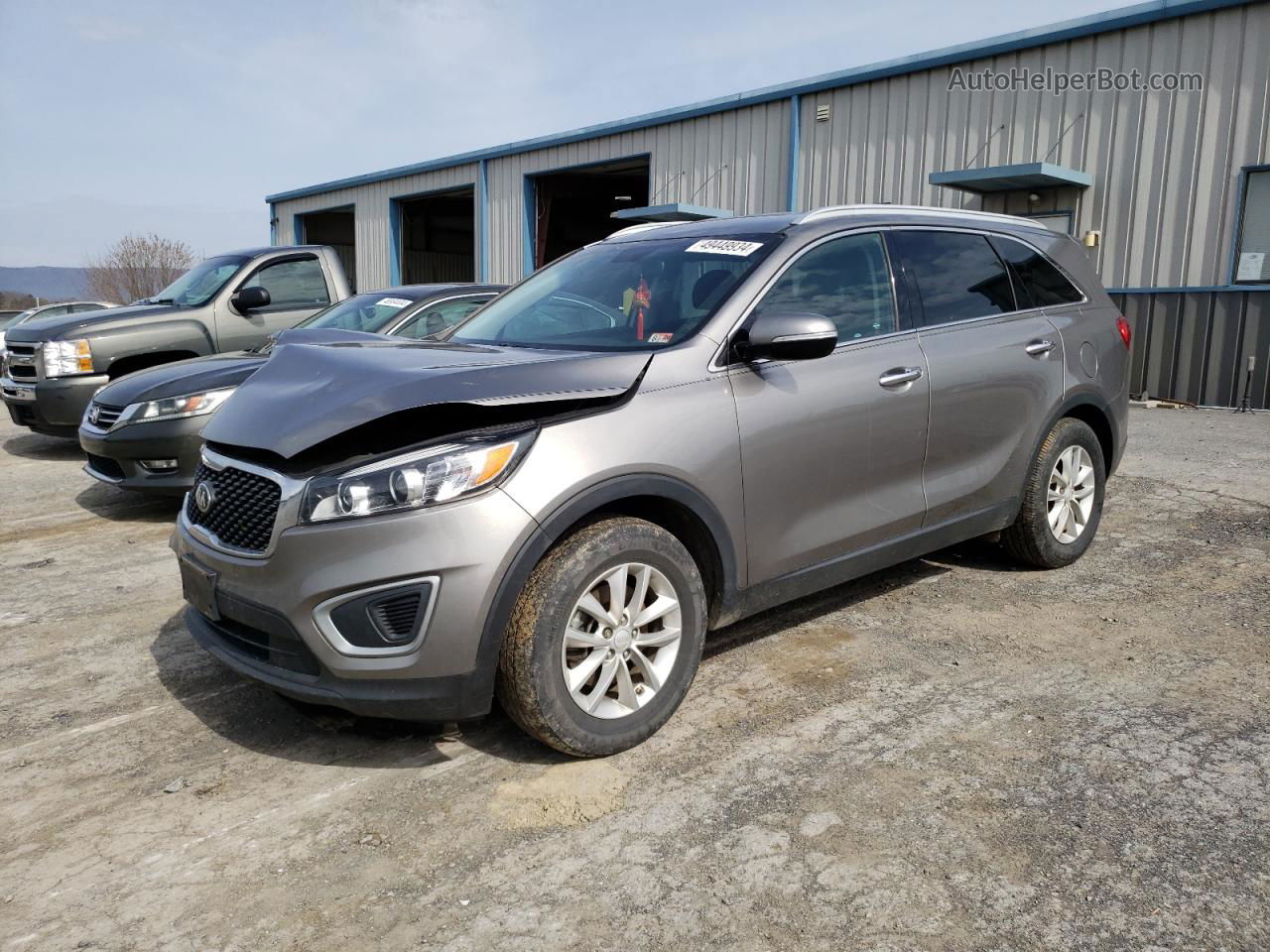 2018 Kia Sorento Lx Серый vin: 5XYPG4A30JG380530