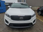 2018 Kia Sorento Lx White vin: 5XYPG4A30JG404079