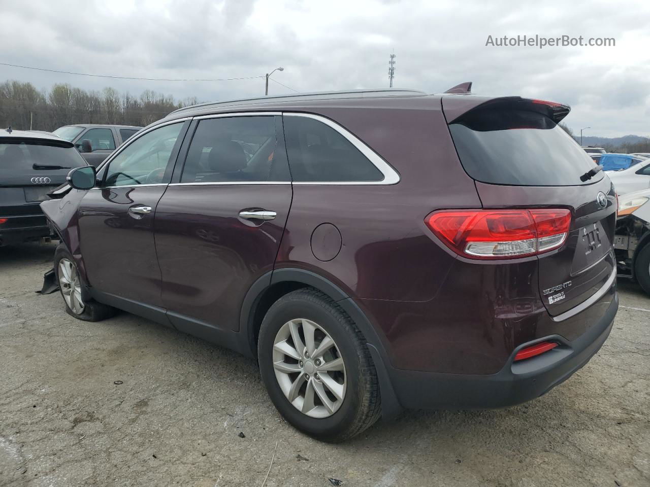 2018 Kia Sorento Lx Бордовый vin: 5XYPG4A30JG411923