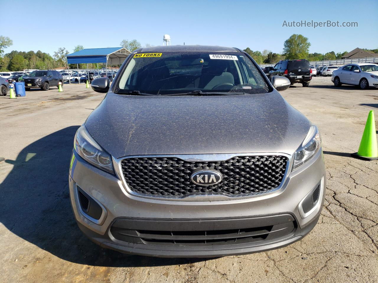 2018 Kia Sorento Lx Серый vin: 5XYPG4A30JG415177