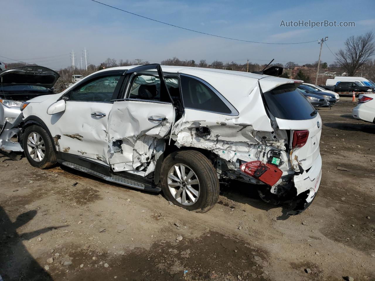 2020 Kia Sorento L White vin: 5XYPG4A30LG712355