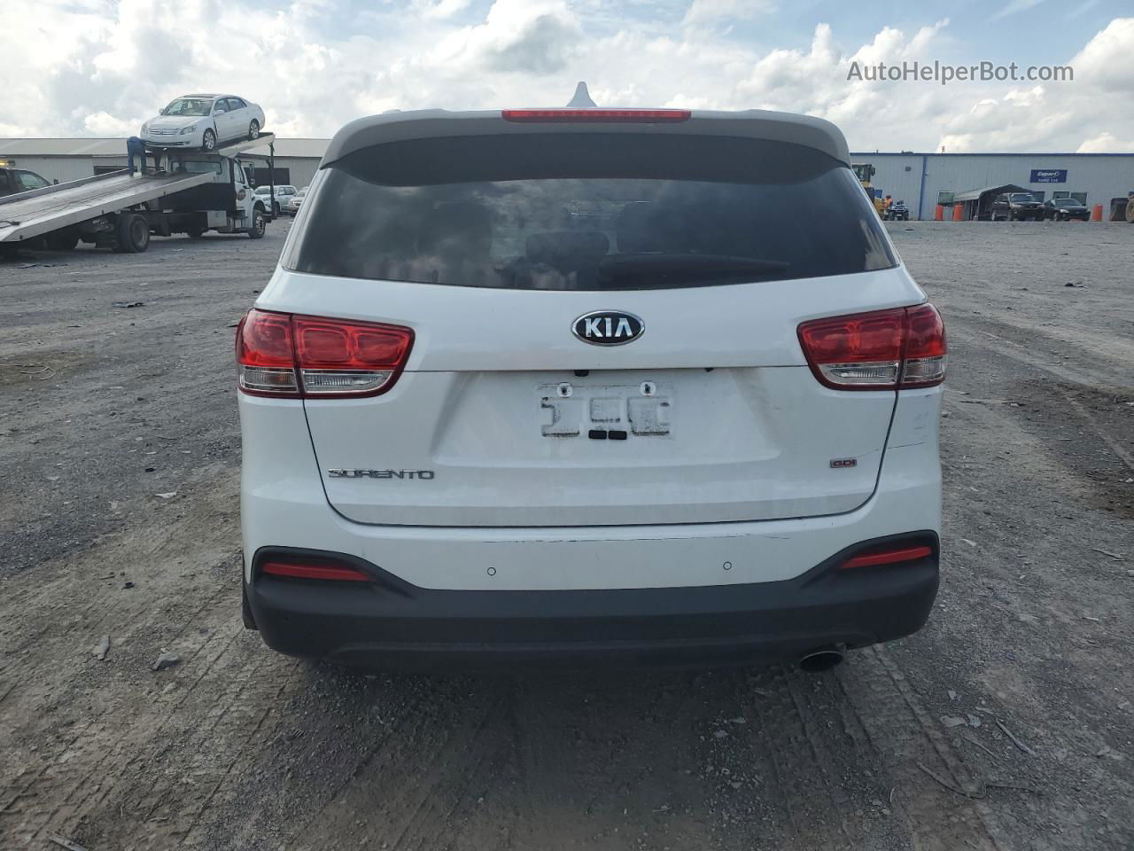 2017 Kia Sorento Lx White vin: 5XYPG4A31HG269690