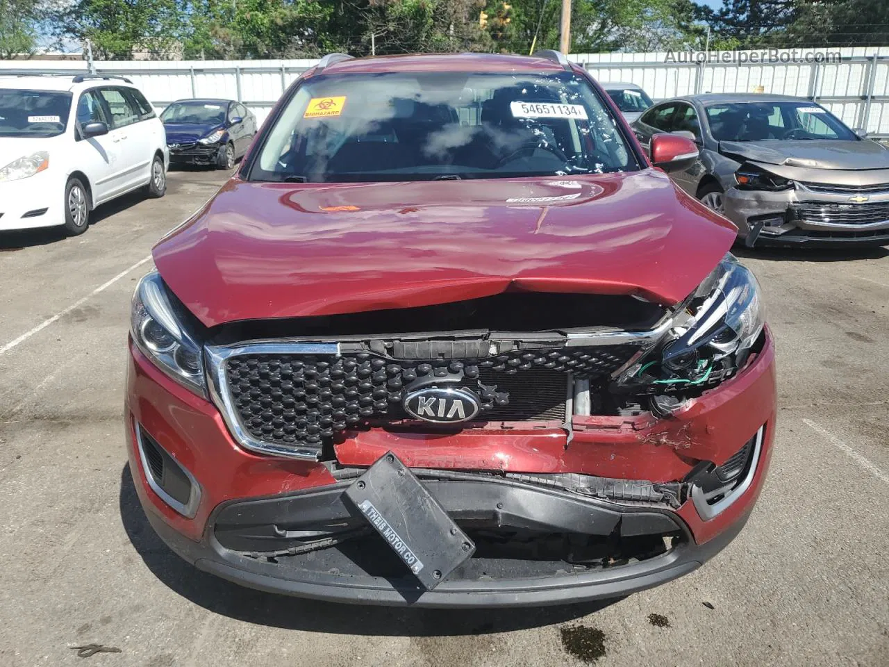 2017 Kia Sorento Lx Red vin: 5XYPG4A31HG290085