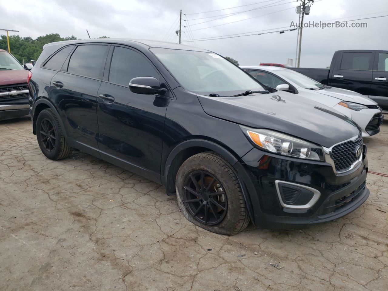 2018 Kia Sorento Lx Black vin: 5XYPG4A31JG358083