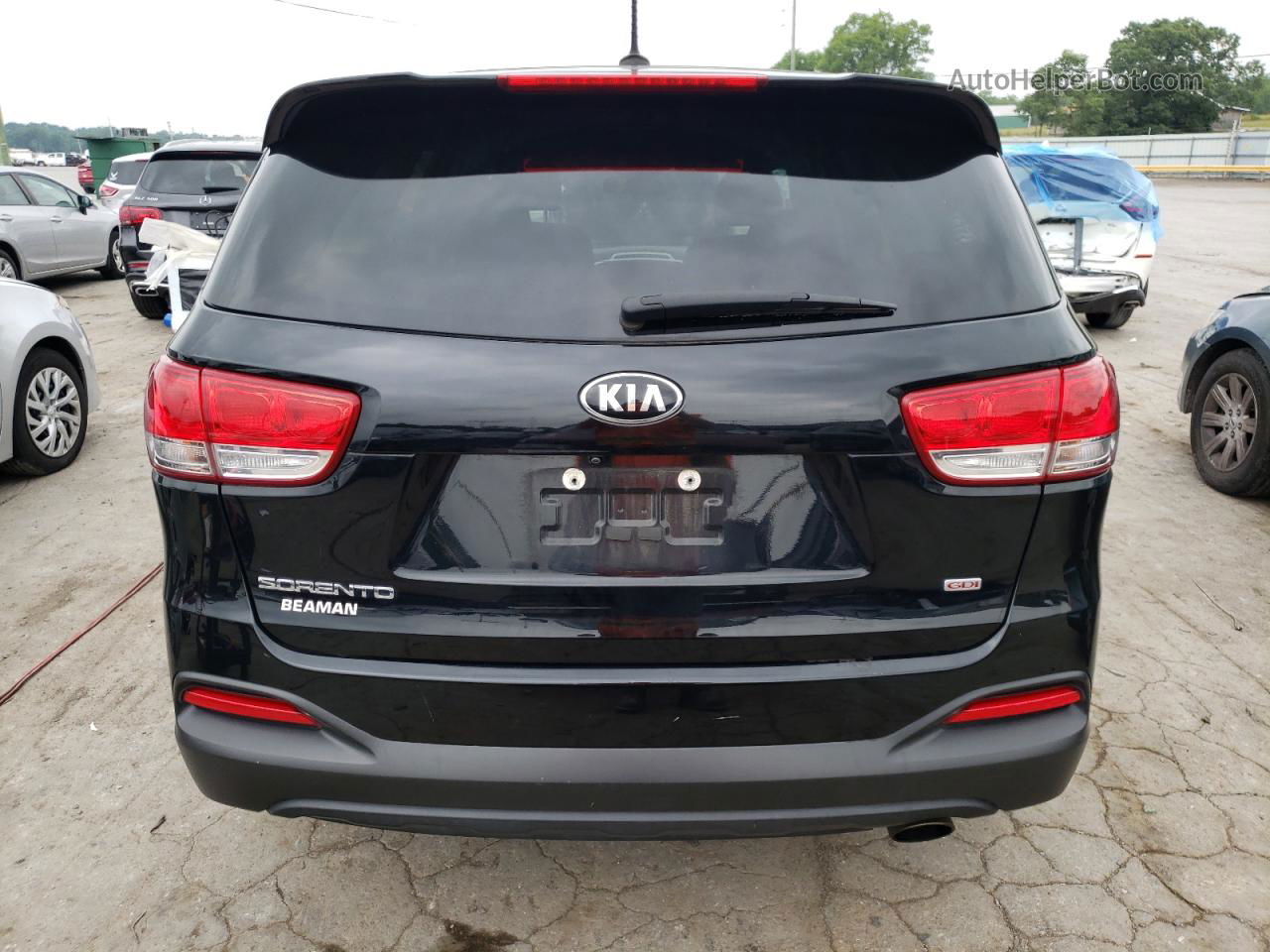 2018 Kia Sorento Lx Black vin: 5XYPG4A31JG358083