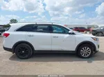 2018 Kia Sorento 2.4l Lx White vin: 5XYPG4A31JG366748