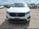 2018 Kia Sorento 2.4l Lx White vin: 5XYPG4A31JG366748