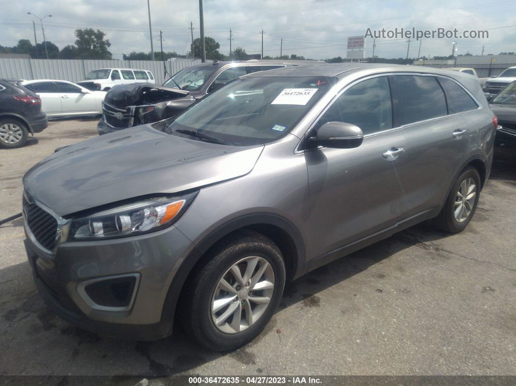 2018 Kia Sorento L Gray vin: 5XYPG4A31JG379984