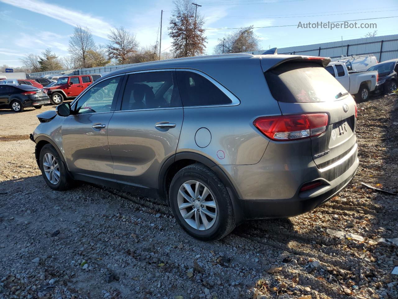 2018 Kia Sorento Lx Gray vin: 5XYPG4A31JG395506