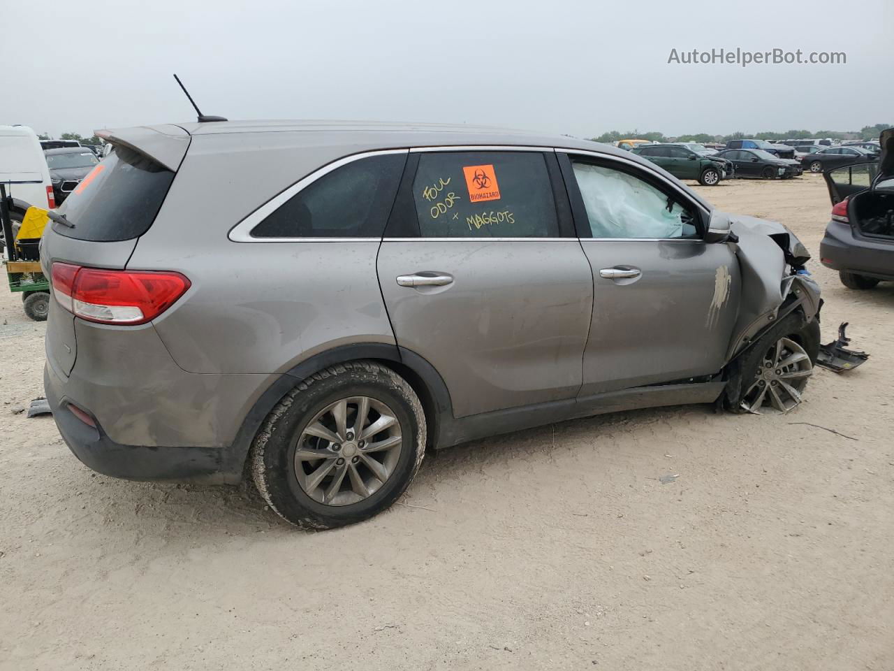 2018 Kia Sorento Lx Gray vin: 5XYPG4A31JG424695