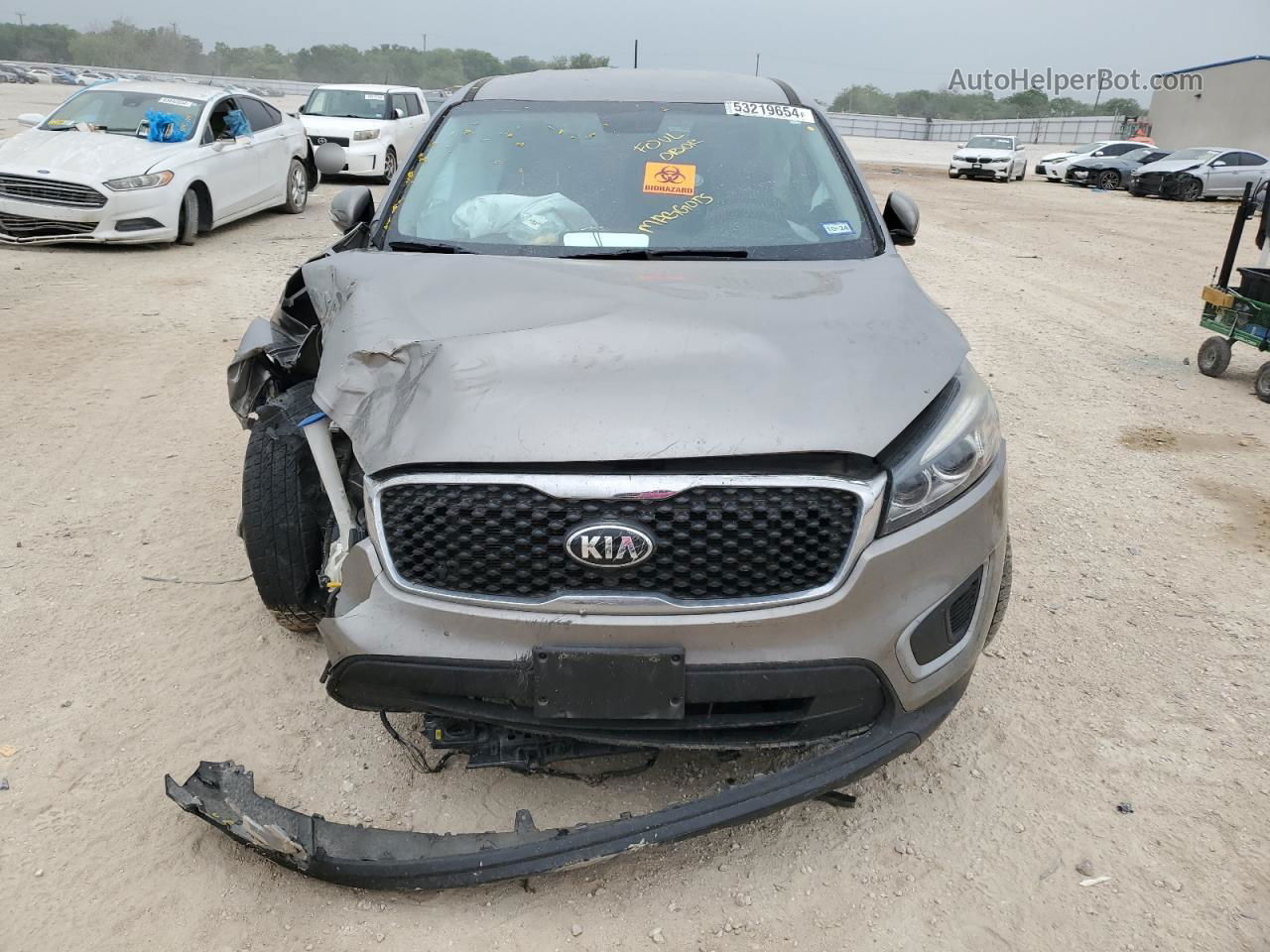 2018 Kia Sorento Lx Gray vin: 5XYPG4A31JG424695