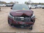 2020 Kia Sorento 2.4l Lx Burgundy vin: 5XYPG4A31LG636306