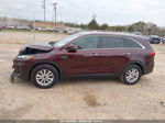 2020 Kia Sorento 2.4l Lx Burgundy vin: 5XYPG4A31LG636306