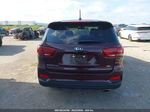 2020 Kia Sorento 2.4l Lx Maroon vin: 5XYPG4A31LG650058