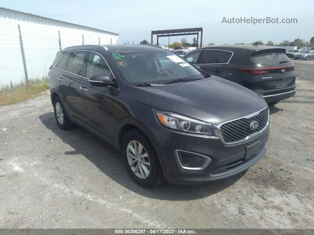 2017 Kia Sorento Lx Gray vin: 5XYPG4A32HG216514