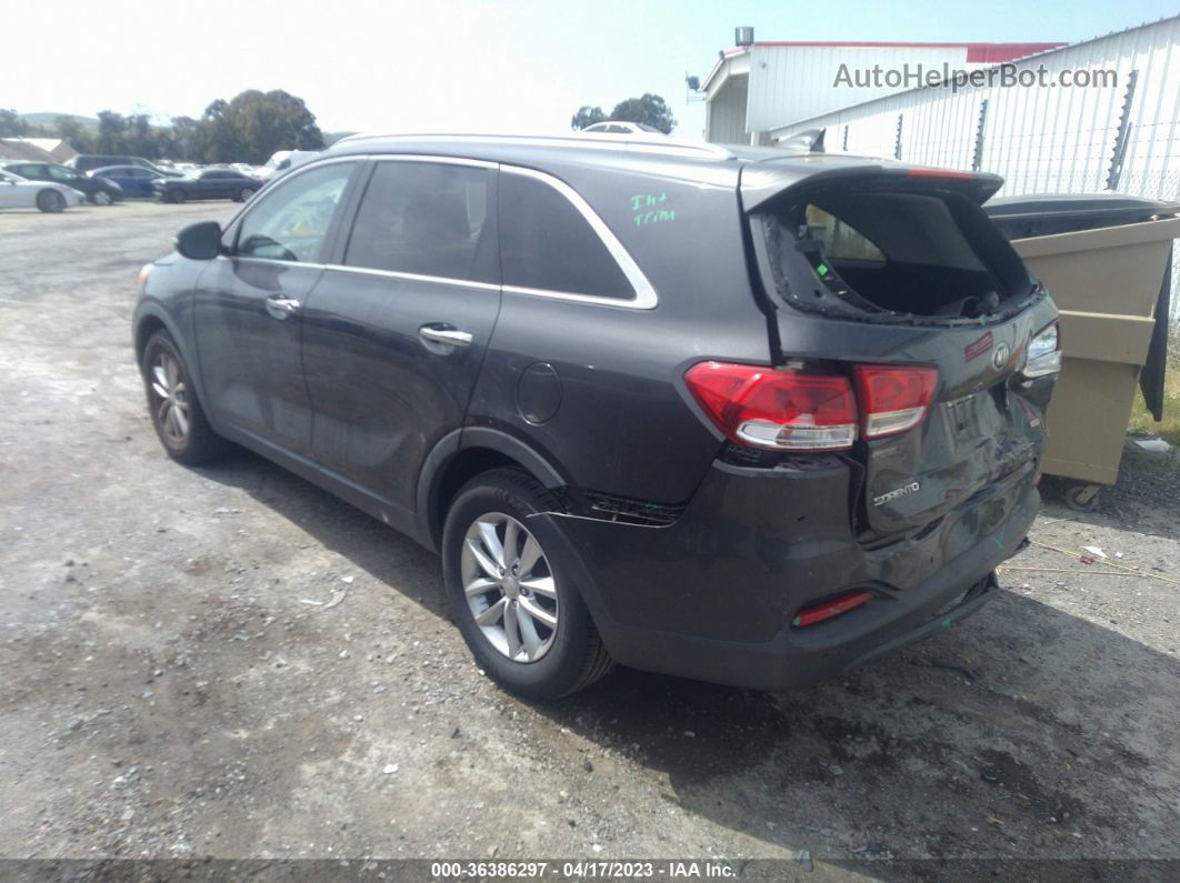 2017 Kia Sorento Lx Gray vin: 5XYPG4A32HG216514