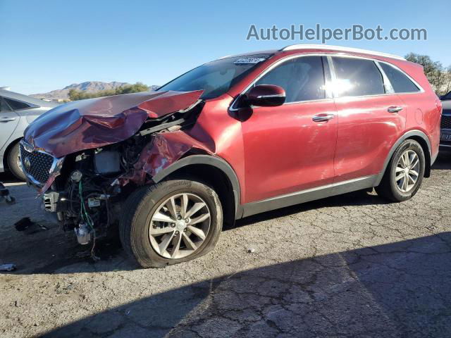 2017 Kia Sorento Lx Red vin: 5XYPG4A32HG216691