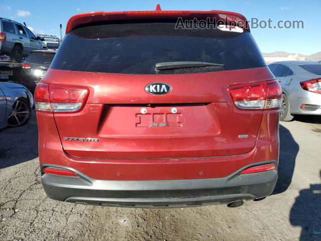 2017 Kia Sorento Lx Red vin: 5XYPG4A32HG216691