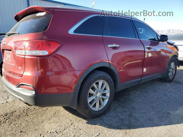 2017 Kia Sorento Lx Red vin: 5XYPG4A32HG216691