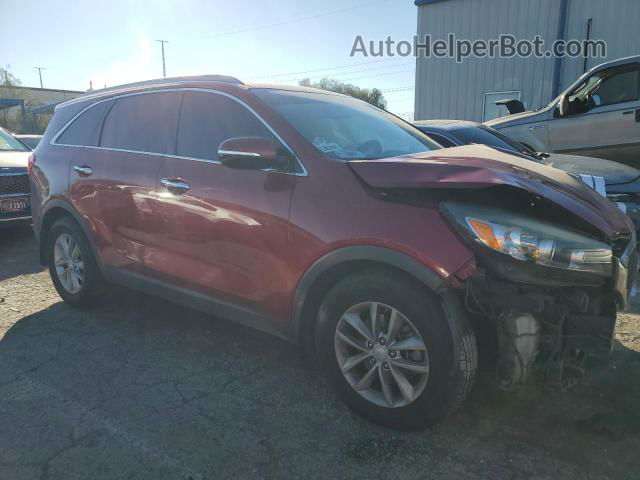 2017 Kia Sorento Lx Red vin: 5XYPG4A32HG216691