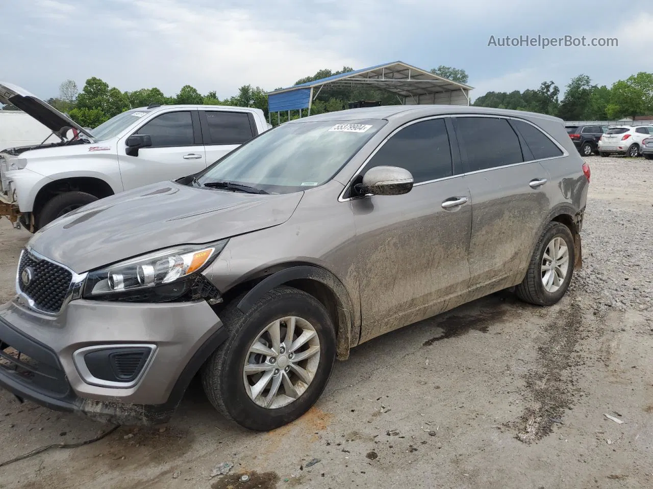 2017 Kia Sorento Lx Gray vin: 5XYPG4A32HG247679