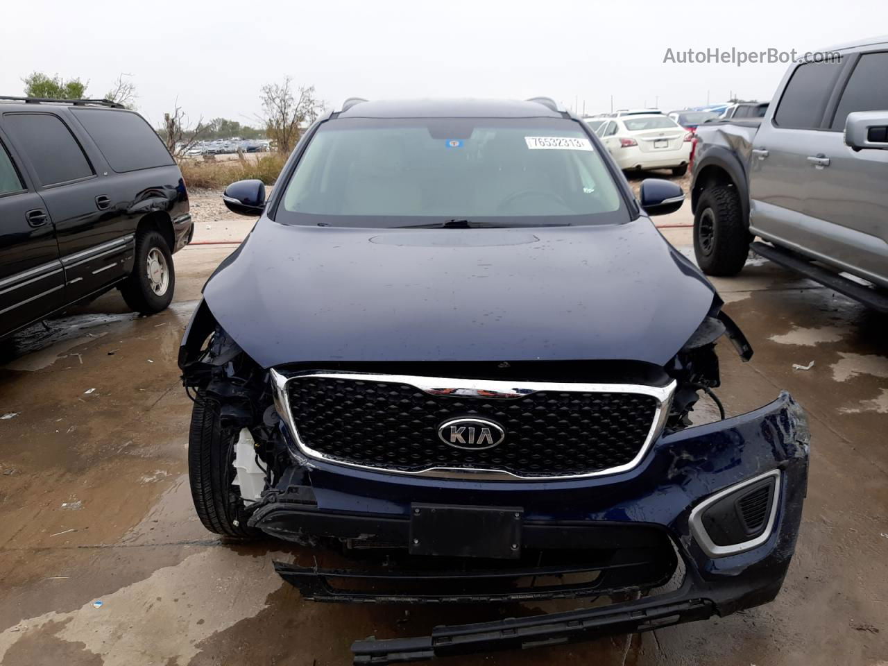 2017 Kia Sorento Lx Синий vin: 5XYPG4A32HG274073