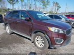 2017 Kia Sorento 2.4l Lx Maroon vin: 5XYPG4A32HG276177