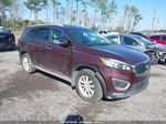 2017 Kia Sorento 2.4l Lx Maroon vin: 5XYPG4A32HG276177