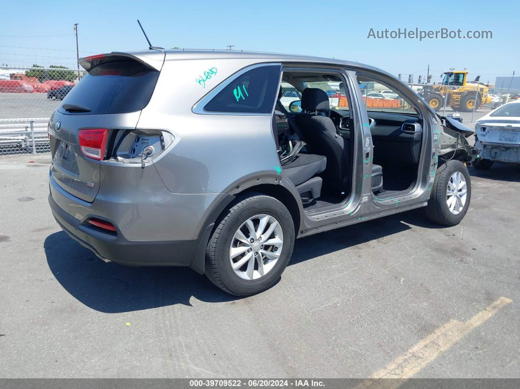 2017 Kia Sorento 2.4l Lx Gray vin: 5XYPG4A32HG283386