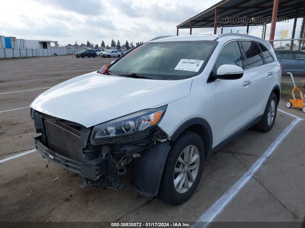 2017 Kia Sorento 2.4l Lx White vin: 5XYPG4A32HG289186