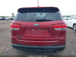 2017 Kia Sorento 2.4l Lx Maroon vin: 5XYPG4A32HG300655