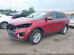 2017 Kia Sorento 2.4l Lx Темно-бордовый vin: 5XYPG4A32HG300655