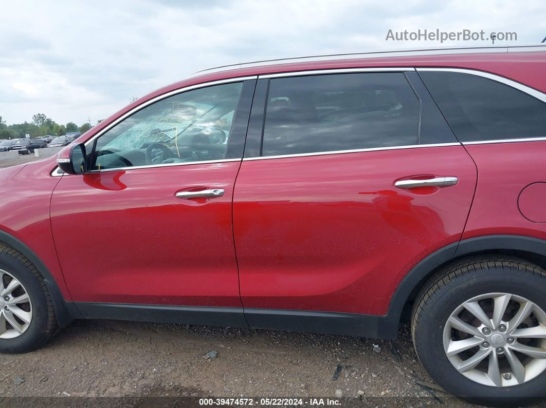 2017 Kia Sorento 2.4l Lx Maroon vin: 5XYPG4A32HG300655