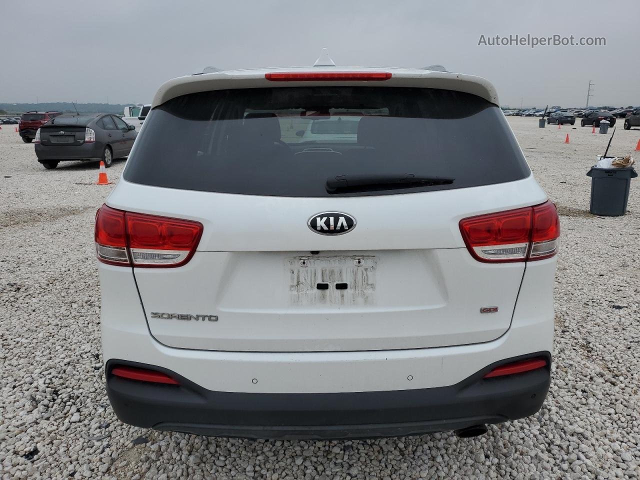 2017 Kia Sorento Lx White vin: 5XYPG4A32HG325250