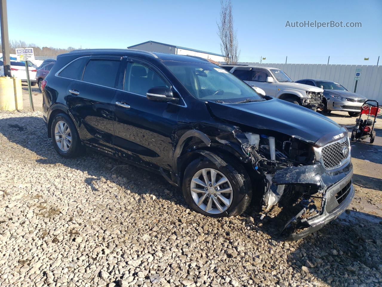 2018 Kia Sorento Lx Black vin: 5XYPG4A32JG350624